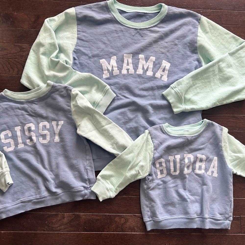 Mommy and me crewneck sweatshirts